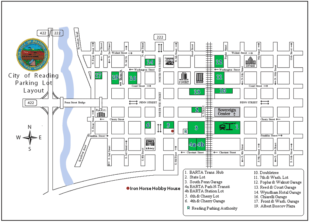 Area Map with Parking Information